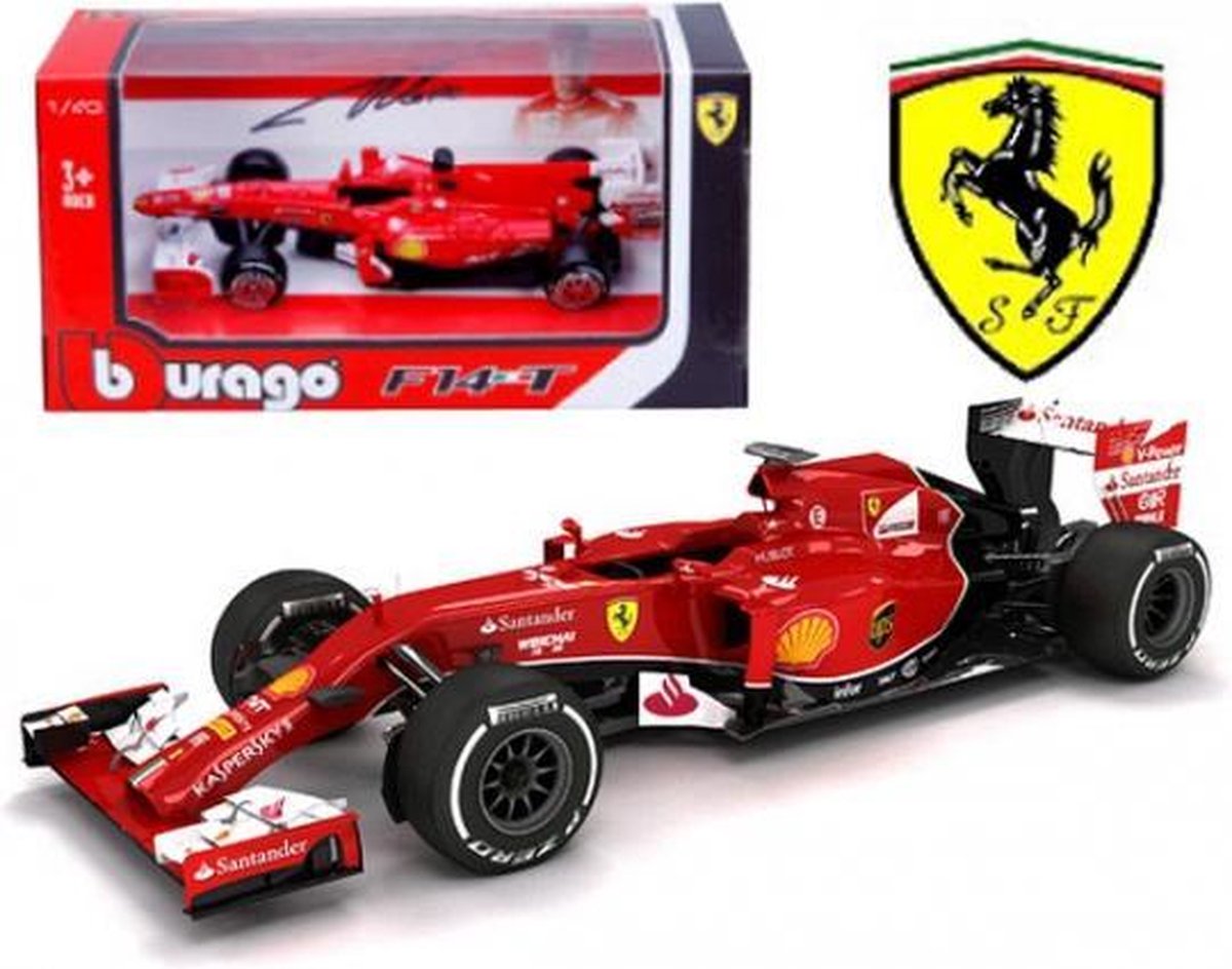 Modelauto Ferrari F14T Formule 1 rood 1:43 - auto schaalmodel / miniatuur  auto's | bol.com