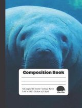 Manatee - College Ruled Composition Book