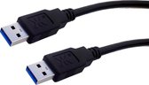 3-PAK USB 3.0 Kabel type A Male naar A male 1m SuperSpeed (3 stuks)