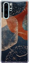 Huawei P30 Pro hoesje - Abstract Terracotta | Huawei P30 Pro  case | Siliconen TPU hoesje | Backcover Telefoonhoesje Transparant