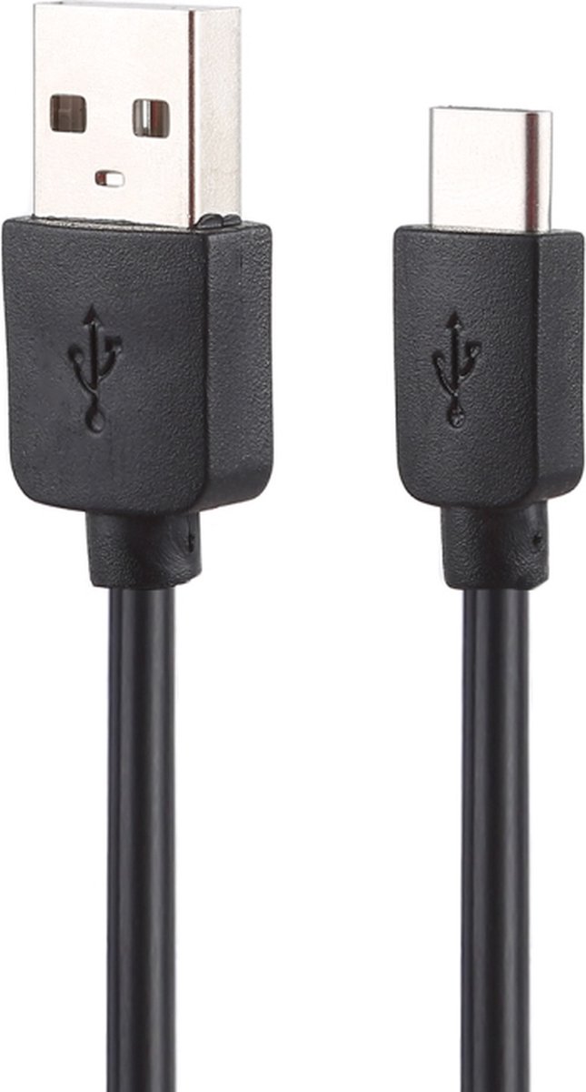 By Qubix USB-C Kabel naar USB Kabel - 1 Meter - USB-C naar USB oplaadkabel - Zwart