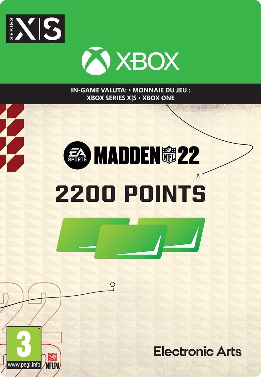 Madden NFL 22: 2200 Madden Points - In-game tegoed - Xbox Series X|S + Xbox One Download
