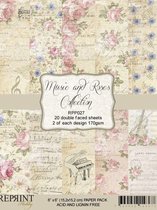 RPP027 Paperpack 6x6 Music & Roses Collection 20 sheets/pk