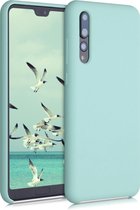 kwmobile telefoonhoesje voor Huawei P20 Pro - Hoesje met siliconen coating - Smartphone case in mintgroen