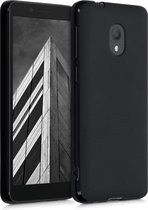 kwmobile telefoonhoesje voor Alcatel 1C (2019) - Hoesje voor smartphone - Back cover in mat zwart