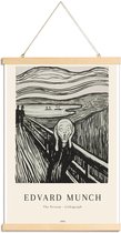 JUNIQE - Posterhanger Munch - The Scream Lithograph -20x30 /Ivoor &