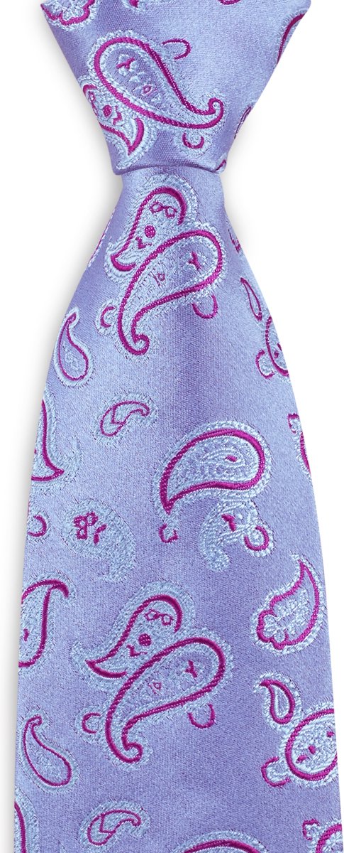 We Love Ties - Stropdassen - Stropdas Paisley Party - lila / roze