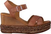 Verton 52103 Sandalen - Met Sleehak - Dames - Cognac - Maat 36