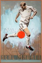 JUNIQE - Poster met kunststof lijst One Love Real -20x30 /Blauw &