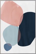 JUNIQE - Poster met kunststof lijst Graphic 150 H -20x30 /Blauw &