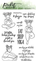 Eat Sleep Yoga Clear Stamps (BFF-108)