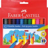 Faber Castell 12 Stylos feutre Jumbo Boîte de 12 pièces