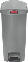 Rubbermaid Slim Jim Step On container End Step kunststof 50 ltr, Grijs (VB224474)