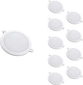 LED Downlight Slim Rond WIT 24W Ø224mm (10 stuks) - Wit licht