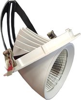 Ronde LED-spot verzonken verstelbaar WIT 40W - Warm wit licht - Overig - Wit - Wit Chaud 2300K - 3500K - SILUMEN