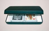 Luxury bridge / poker card box in green