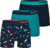 Happy Shorts 3-Pack Boxershorts Heren Ice Cream / Fruits - Maat XXL