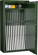 MustangSafes Wapenkluis MSG 7-17 S1  - 14 Wapenplaatsen - 124 cm Geweer lengte - Mechanisch Cijferslot