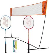 Ensemble complet de badminton outdoor récréatif : Yonex GR-020, filet de badminton VICTOR EASY et volants de badminton Mavis 200
