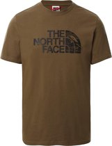 The North Face M S/S Woodcut Dome Tee - Military olive - Outdoor Kleding - Fleeces en Truien - T-Shirt
