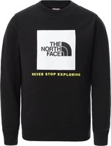 The North Face Youth Box Crew jongens casual sweater zwart