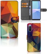 Leuk Hoesje Sony Xperia 10 III Smartphone Cover Polygon Color