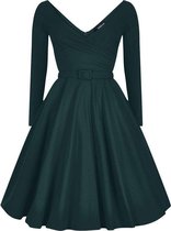 Nickita Dress Green in Swing Vintage Jaren 50 Stijl