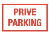 Prive parking bord - kunststof 320 x 200 mm