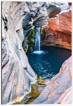 Dibond - Nationaal park Karijini - 40x60cm Foto op Aluminium (Wanddecoratie van metaal)