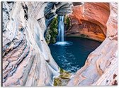 Dibond - Nationaal park Karijini - 40x30cm Foto op Aluminium (Wanddecoratie van metaal)