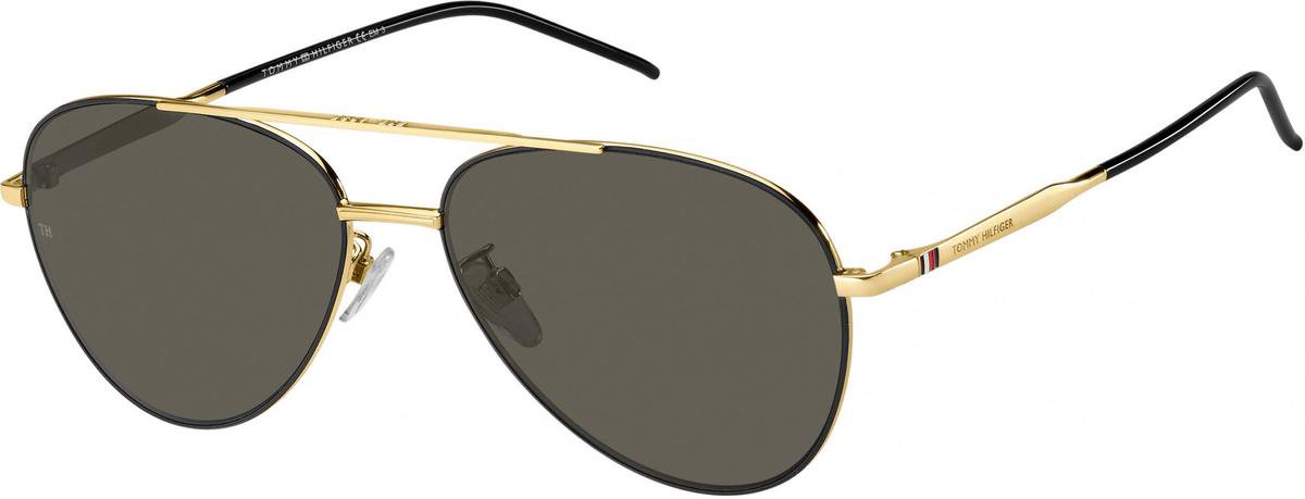 Tommy Hilfiger Zonnebril 1788/f/s Heren Cat.3 Staal Goud/grijs