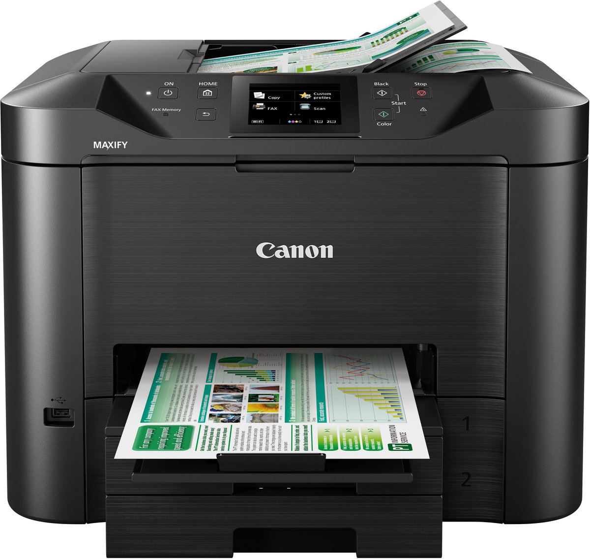 Bol.com Canon MAXIFY MB5455 - All-in-One Inktjetprinter - Zwart aanbieding