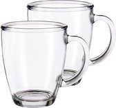 Set van 18x stuks theeglazen/koffieglazen 320 ml - Theekopjes/koffiekopjes van  glas