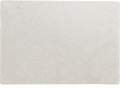 Stevige luxe Tafel placemats Amatista wit 30 x 43 cm - Met anti slip laag en PU coating toplaag