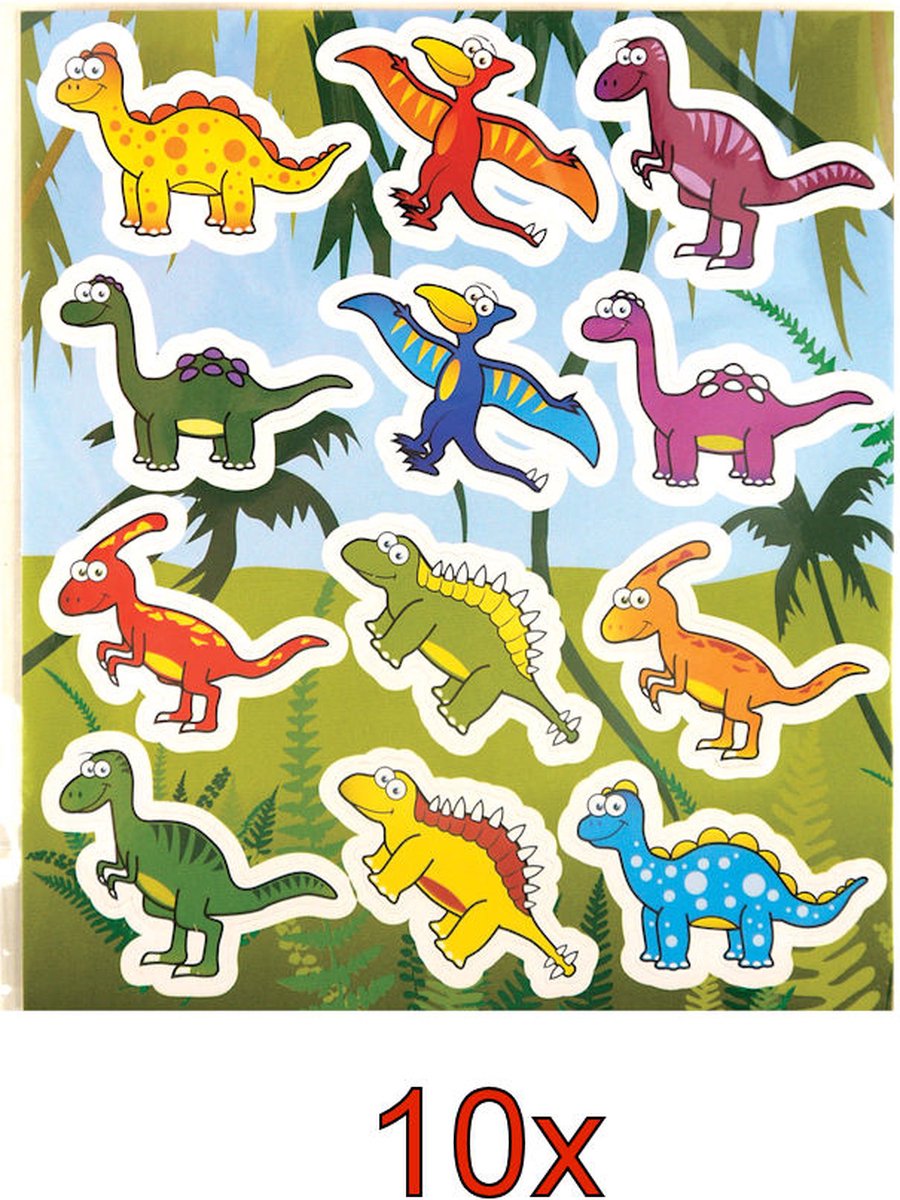 10 STUKS - LUXE DINOSAURUS - Traktatie Doos - INCLUSIEF SPEELGOED - Traktaties Uitdeelcadeaus voor Verjaardagen en Kinderfeestjes — afbeelding 2