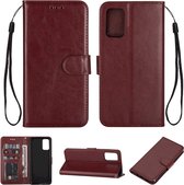 iPhone XS Max Hoesje - Leer Portemonnee Book Case Wallet - Apple iPhone XS Max - Bruin