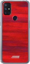 6F hoesje - geschikt voor OnePlus Nord N10 5G -  Transparant TPU Case - Scarlet Canvas #ffffff