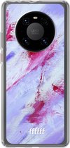 6F hoesje - geschikt voor Huawei P40 Pro -  Transparant TPU Case - Abstract Pinks #ffffff