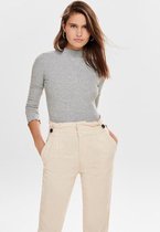 Only Trui Onlemma L/s High Neck Top Noos Jrs 15180040 Light Grey Melange Dames Maat - XS