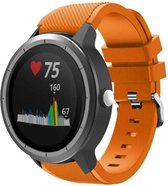 Geschikt voor Garmin Vivoactive 3 silicone band - oranje - 42mm