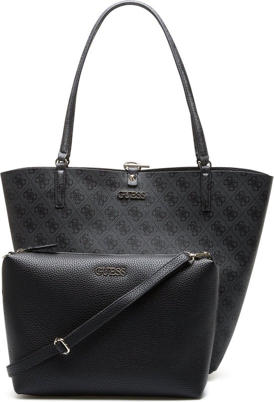 Guess Alby Toggle Tote Handtassen - Zwart - One Size