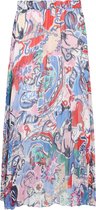 Cassis - Female - Lange rok in bedrukt voile  - Multicolor