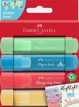 Faber-Castell tekstmarker 46 - etui 4 stuks - pastel - FC-254625