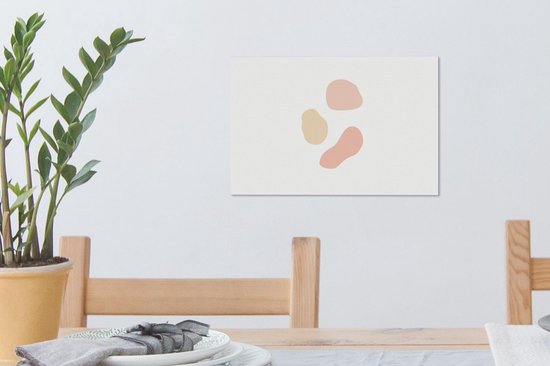 Tableau sur toile Illustration abstraite de taches colorées - 30x20 cm - Décoration murale