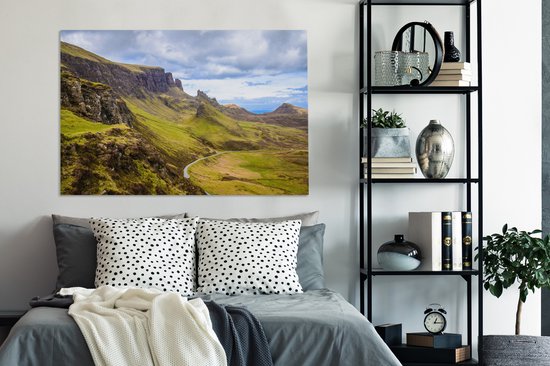 Paysage de Quiraing toile 2cm 140x90 cm - Tirage photo sur toile (Décoration murale salon / chambre)