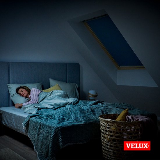 VELUX Store à enrouleur occultant d'origine (DKL), cadre argenté, PK08, beige