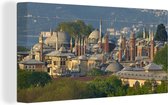 Canvas Schilderij Aanzicht van het Topkapipaleis in Istanbul - 40x20 cm - Wanddecoratie