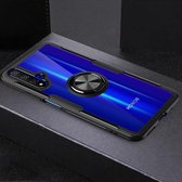 Krasbestendige TPU + acryl ringbeugel beschermhoes voor Huawei Honor 20 (zwart)