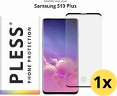 Samsung S10 Plus Screenprotector Glas - 1x - Pless®