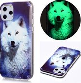 Voor iPhone 11 Pro Luminous TPU Soft beschermhoes (Starry Sky Wolf)